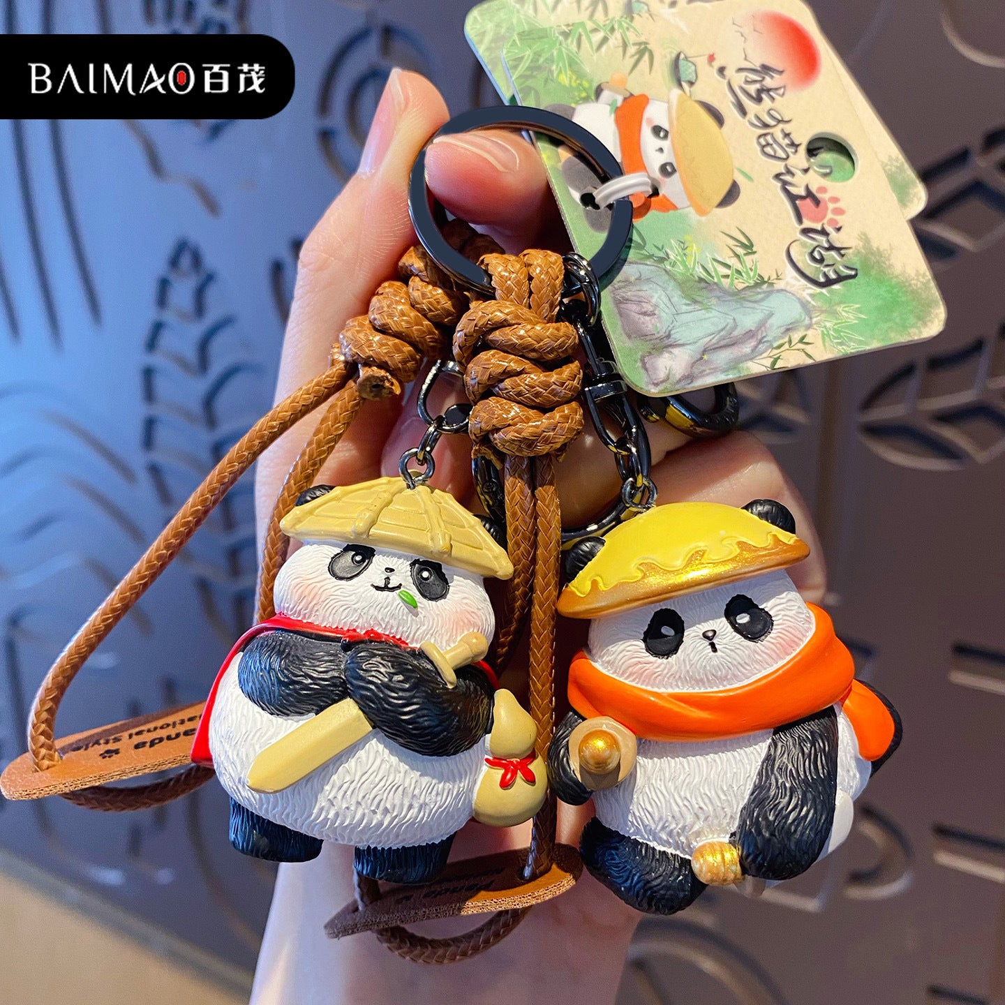 Panda Jianghu Characters Charm