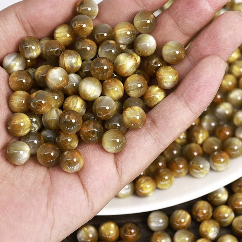 「ビーズ」ハイグレードな光沢感のツートンビーズ（7色）