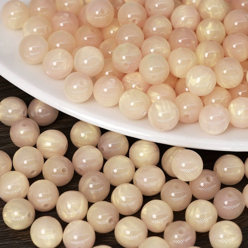 「ビーズ」ハイグレードな光沢感のツートンビーズ（7色）