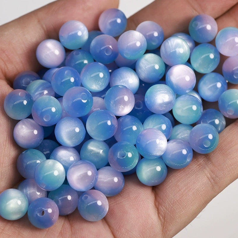 「ビーズ」幻彩ツートン宇宙のビーズ（12色）