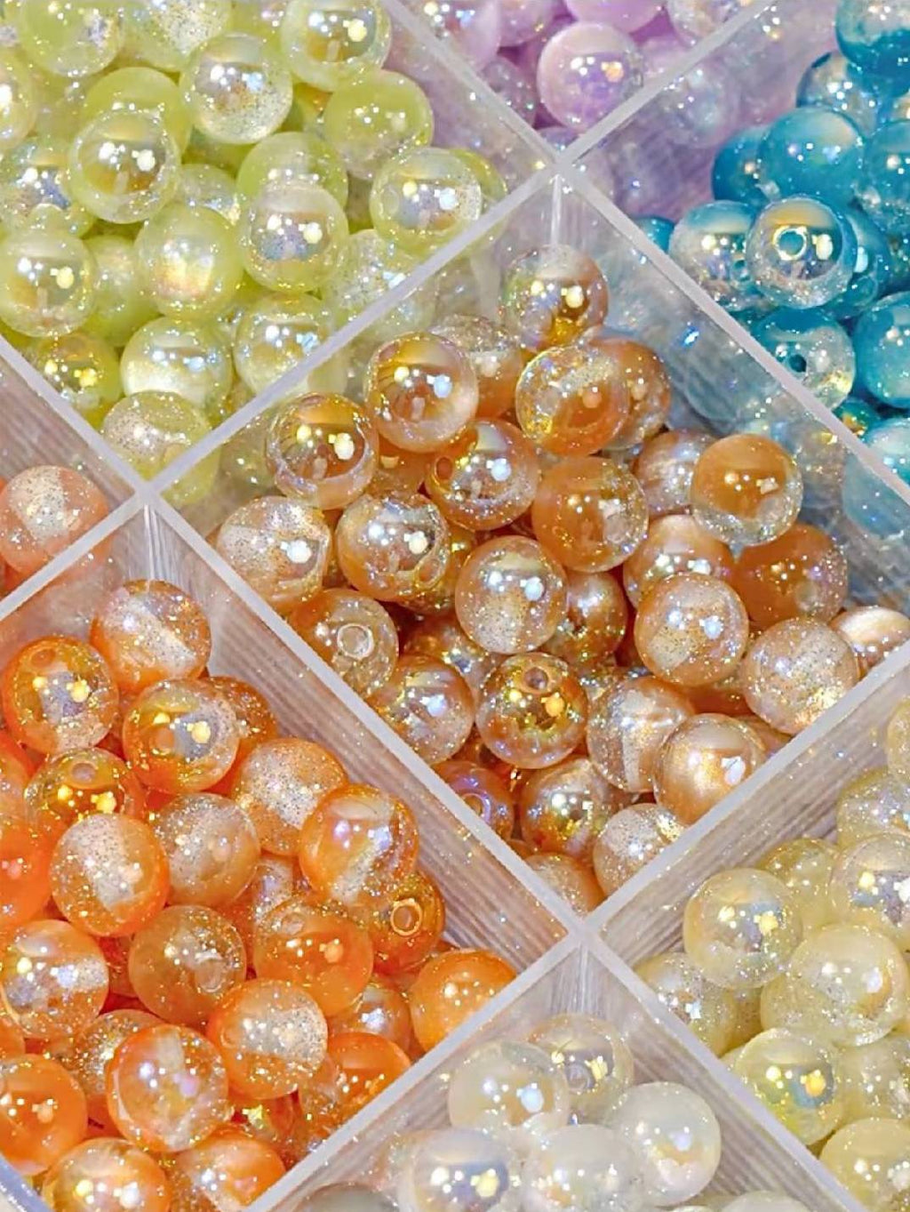 アクリル パールコーティング ビーズ