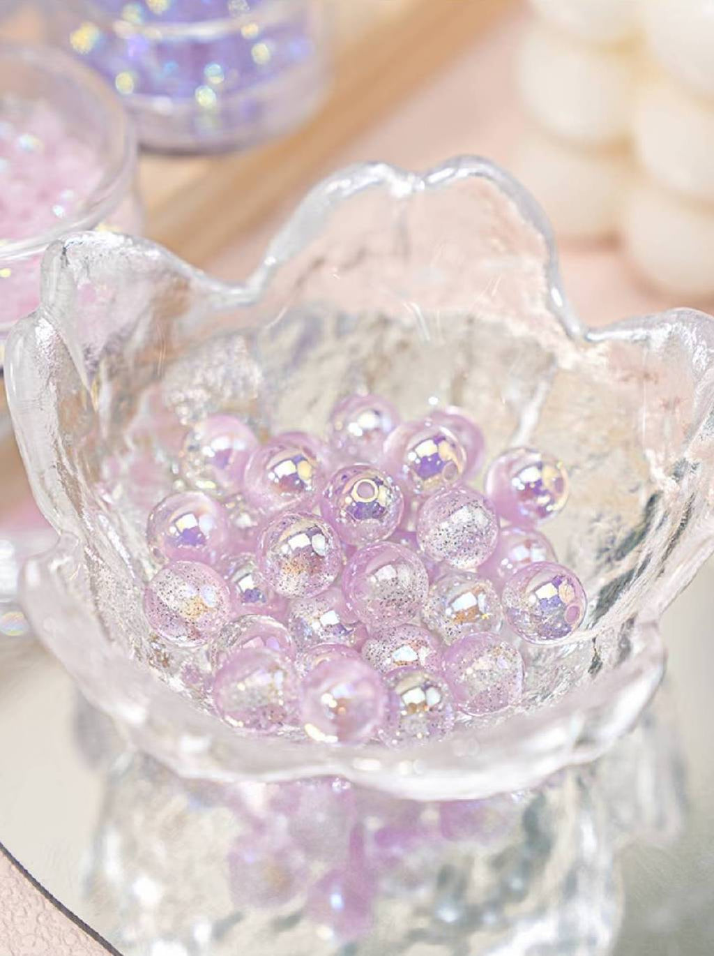 アクリル パールコーティング ビーズ