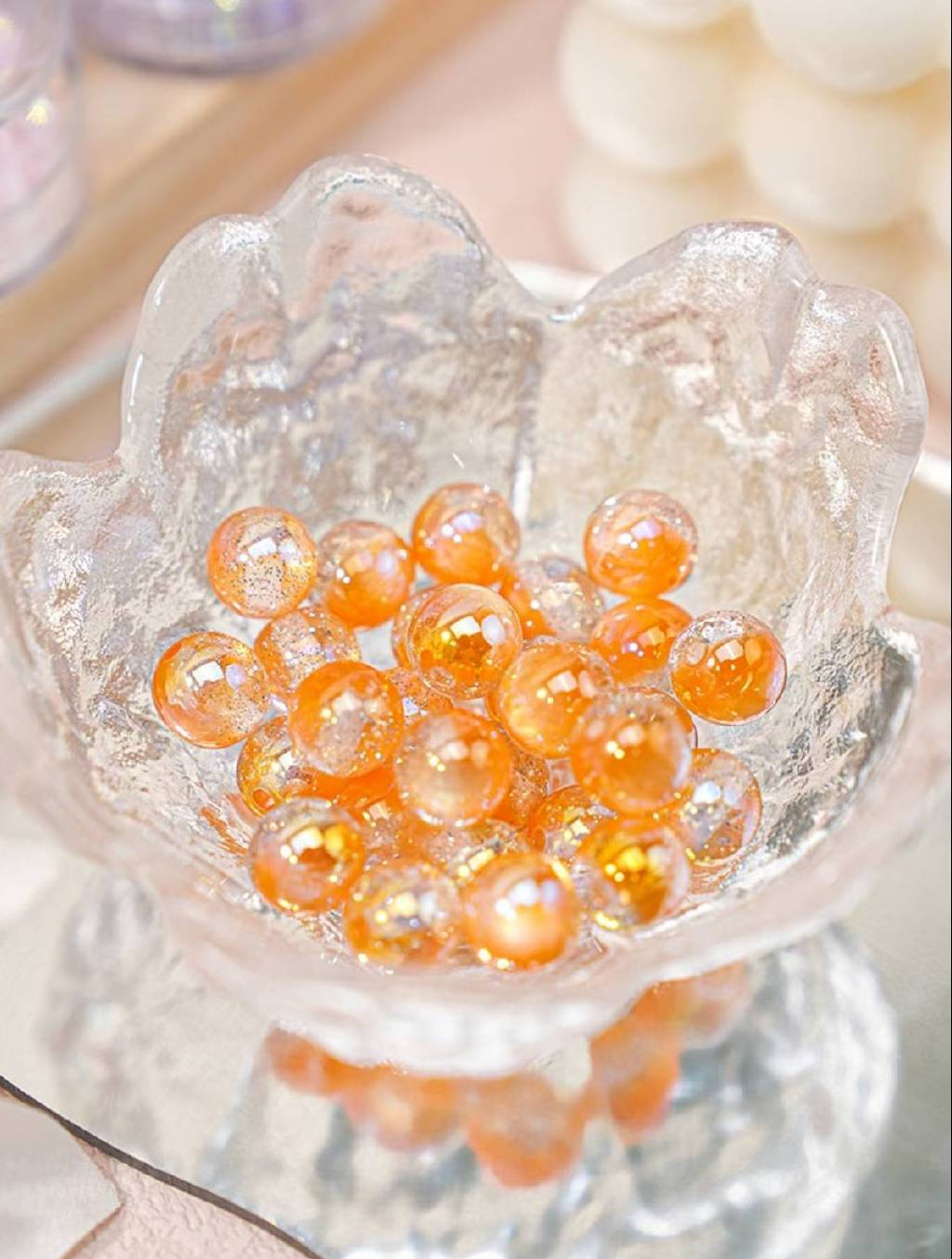 アクリル パールコーティング ビーズ