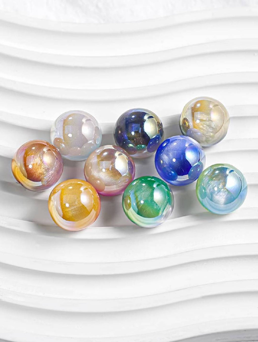 アクリル パールコーティング ビーズ