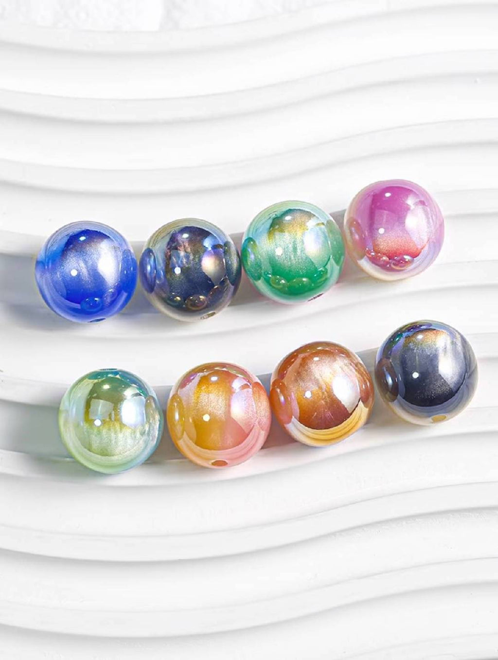 アクリル パールコーティング ビーズ